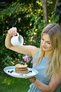 Lemony Almond Pancakes - plant-based, vegan, gluten free, refined sugar free - heavenlynnhealthy.com