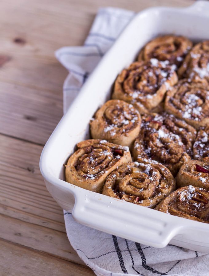 Healthier Apple-Cinnamon Rolls - plant-based, vegan, gluten free, refined sugar free - heavenlynnhealthy.com