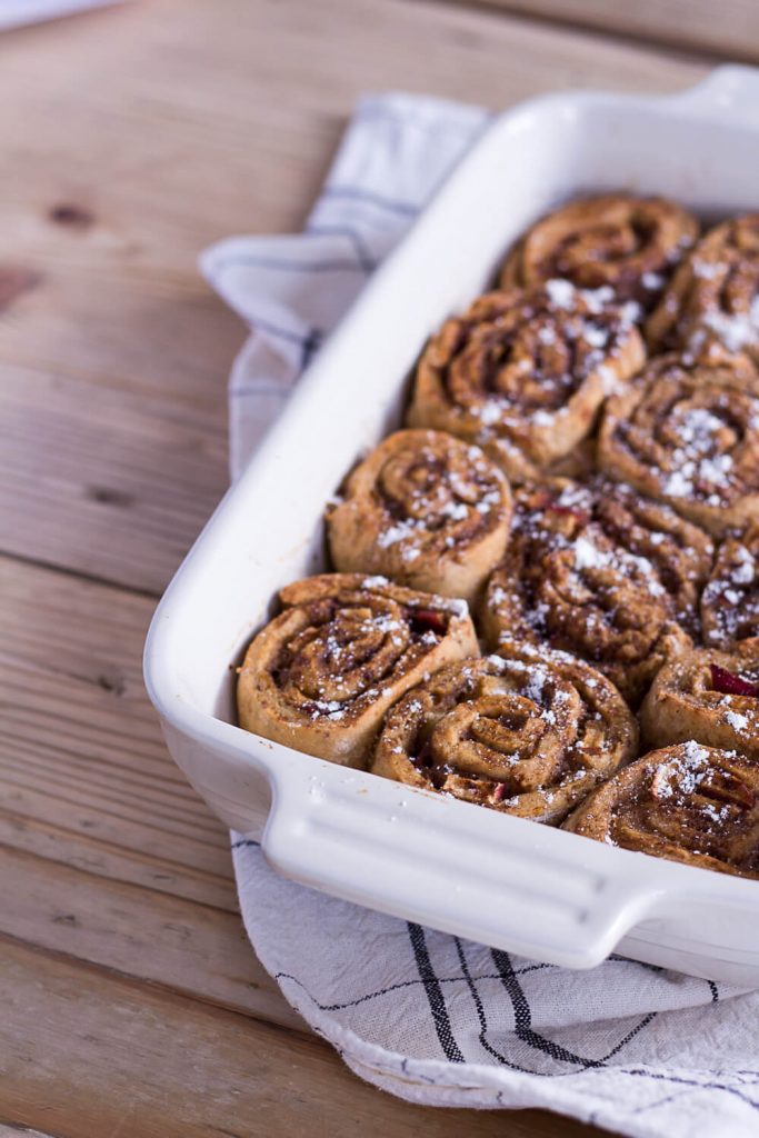 Healthier Apple-Cinnamon Rolls - plant-based, vegan, gluten free, refined sugar free - heavenlynnhealthy.com 