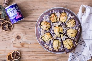 Winter Spiced Apple Chocolate Cake - plant-based, vegan, gluten free, refined sugar free - heavenlynnhealthy.com