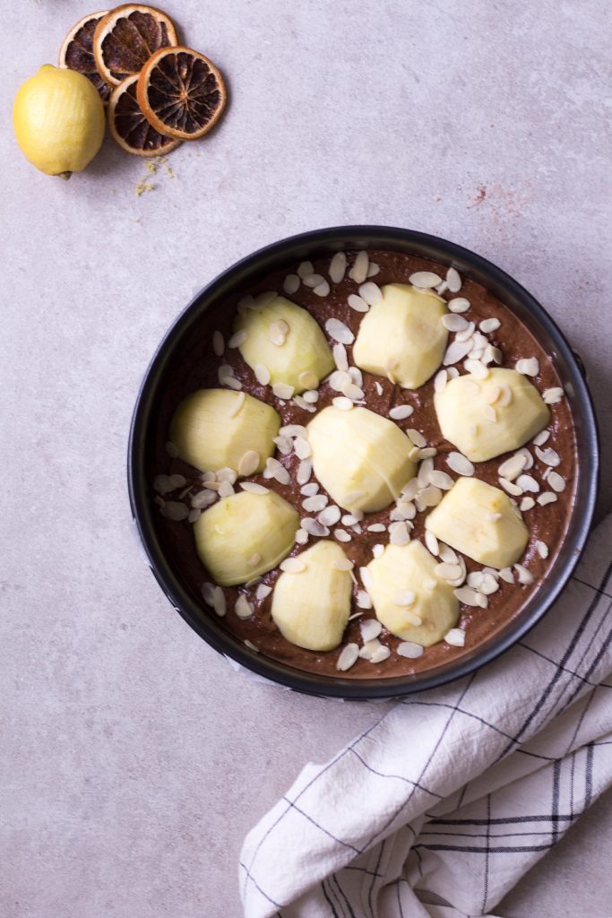 Winter Spiced Apple Chocolate Cake - plant-based, vegan, gluten free, refined sugar free - heavenlynnhealthy.com