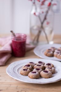 Healthy Thumbprint Cookies - plant-based, vegan, gluten free, refined sugar free - heavenlynnhealthy.com