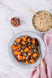 Winter Roasted Brussels Sprouts, Pumpkin & Pecans - plant-based, vegan, gluten free, refined sugar free - heavenlynnhealthy.com
