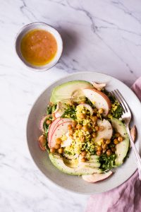 Crunchy Apple Cauliflower Salad with Apple Dressing - plant-based, vegan, gluten free, refined sugar free - heavenlynnhealthy.com