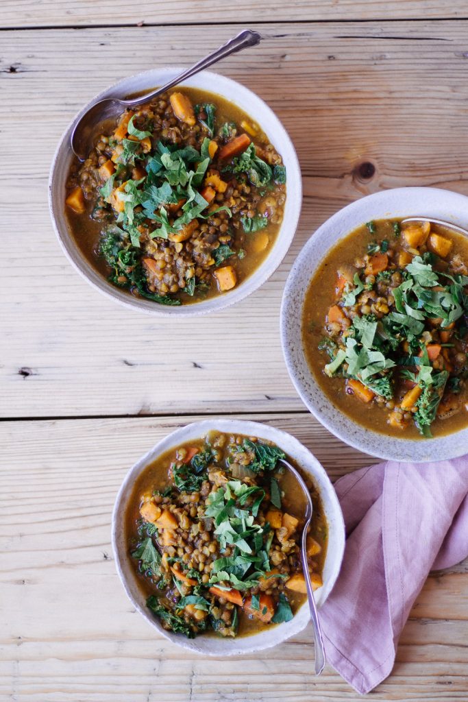 Persian-Inspired Lentil and Kale Soup - plant-based, vegan, gluten free, refined sugar free - heavenlynnhealthy.com