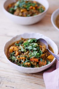 Persian-Inspired Lentil and Kale Soup - plant-based, vegan, gluten free, refined sugar free - heavenlynnhealthy.com