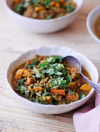 Persian-Inspired Lentil and Kale Soup