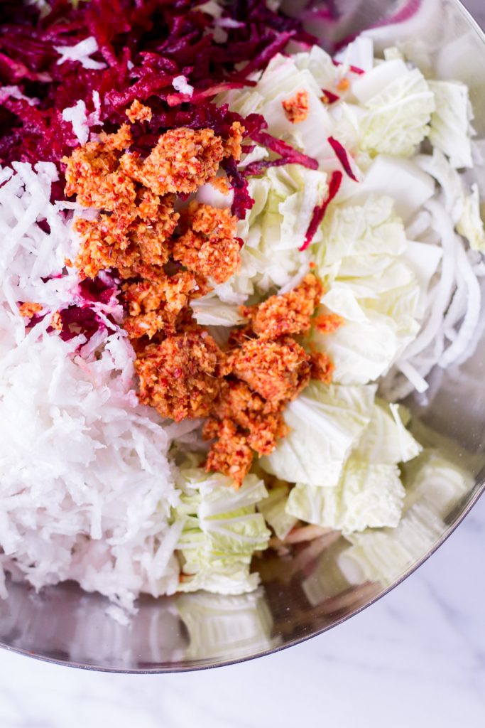 Healthy Pink Kimchi - plant-based, vegan, gluten free, refined sugar free - heavenlynnhealthy.com