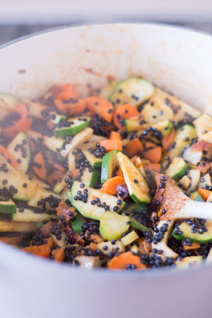 Comforting Self-Love Stew with Beluga Lentils - plant-based, vegan, gluten free, refined sugar free - heavenlynnhealthy.com