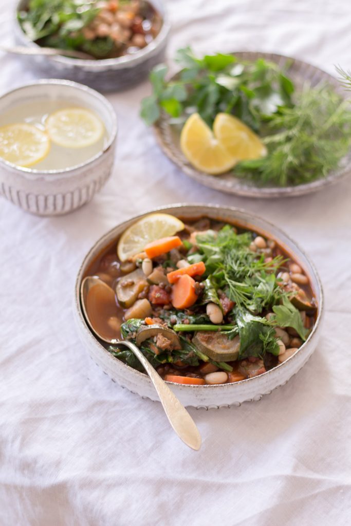 Comforting Self-Love Stew with Beluga Lentils - plant-based, vegan, gluten free, refined sugar free - heavenlynnhealthy.com