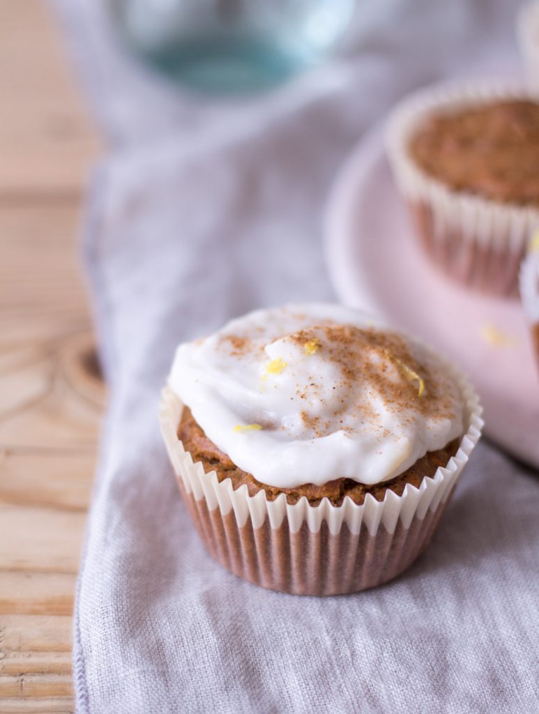 Carrot Cake Cupcakes - plant-based, vegan, gluten free, refined sugar free - heavenlynnhealthy.com