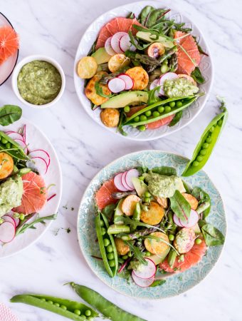 Spring Awakening Glow Salad - plant-based, vegan, gluten free, refined sugar free - heavenlynnhealthy.com