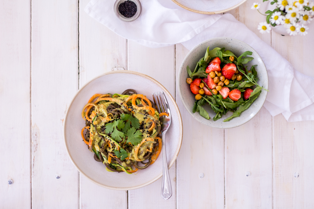 Indian-inspired curry-noodles - plant-based, vegan, gluten free, refined sugar free - heavenlynnhealthy.com 