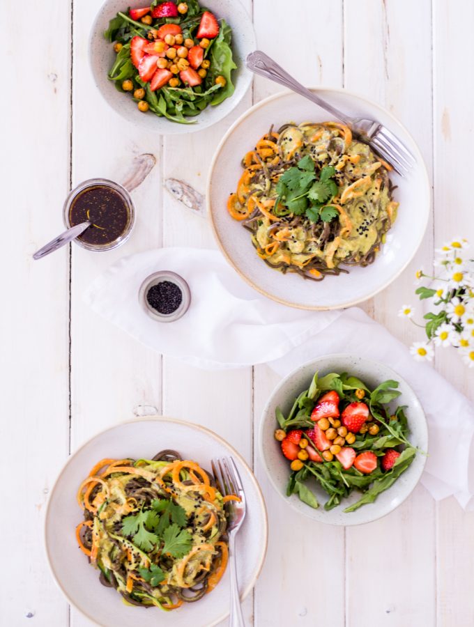 Indian-inspired curry-noodles - plant-based, vegan, gluten free, refined sugar free - heavenlynnhealthy.com