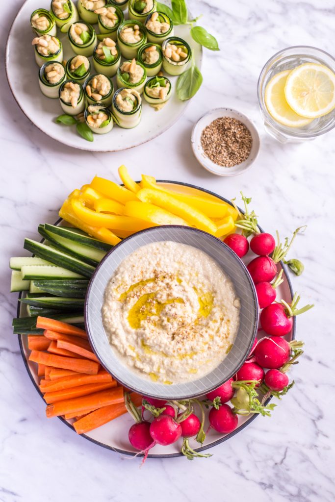 (Almost) Raw Zucchini Hummus - plant-based, vegan, gluten free, refined sugar free - heavenlynnhealthy.com