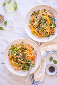 Asian Sesame Noodles - plant-based, vegan, gluten free, refined sugar free - heavenlynnhealthy.com