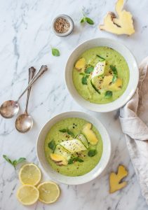 Refreshing Avocado and Ginger Soup - plant-based, vegan, gluten free, refined sugar free - heavenlynnhealthy.com