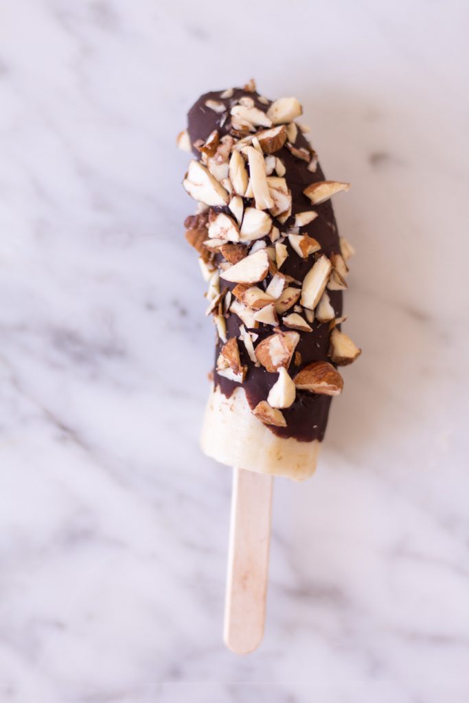 Frozen chocolate covered banana popsicles - plant-based, vegan, gluten free, refined sugar free - heavenlynnhealthy.com