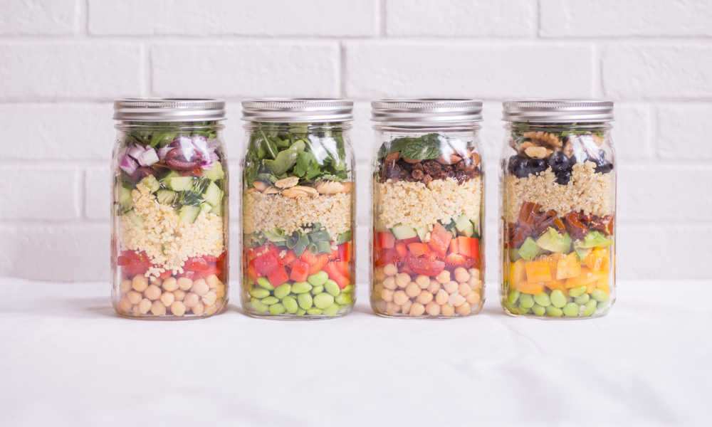 Mason Jar Salads to Go - plant-based, vegan, gluten free, refined sugar free - heavenlynnhealthy.com