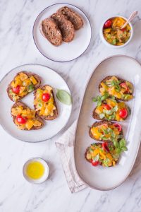 Quick and easy summer bruschetta