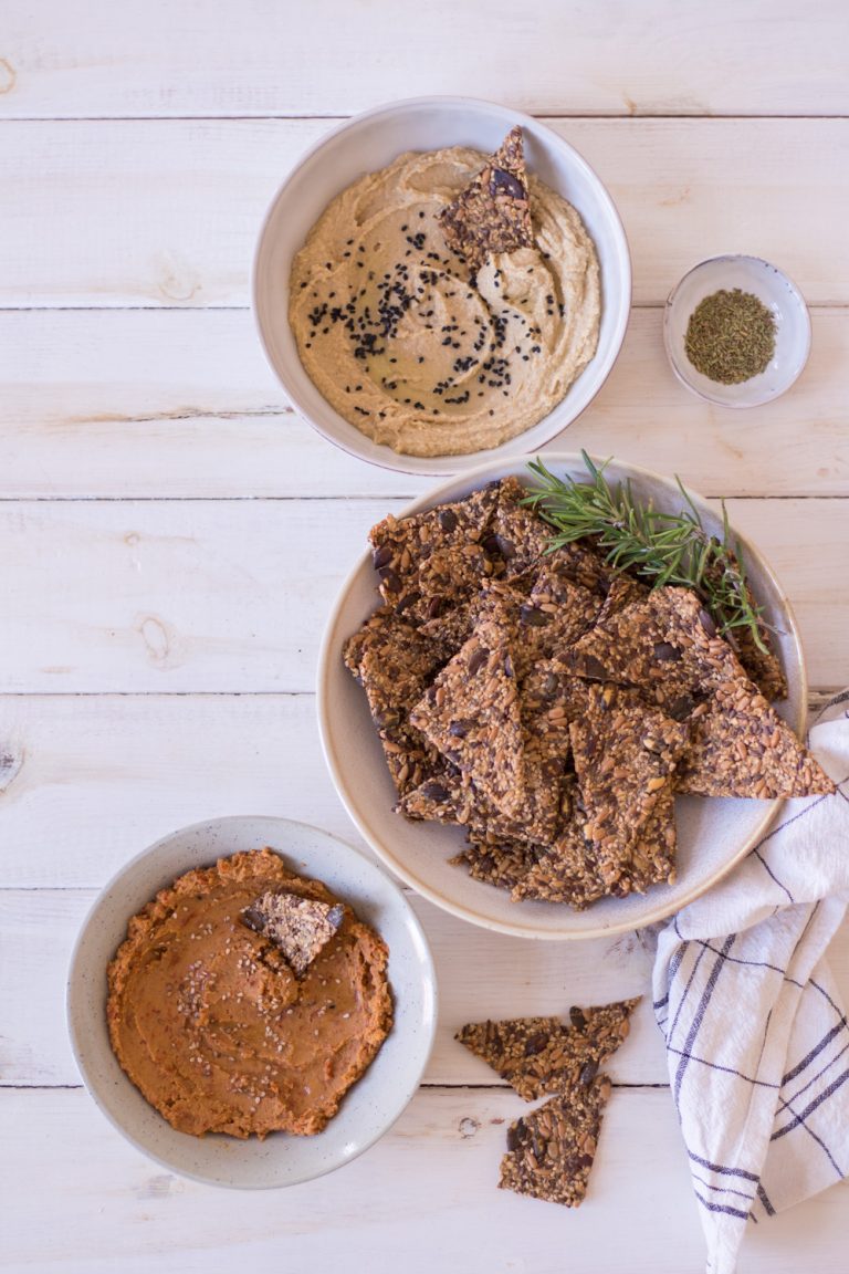Glutenfree seed crackers with rosemary Heavenlynn Healthy