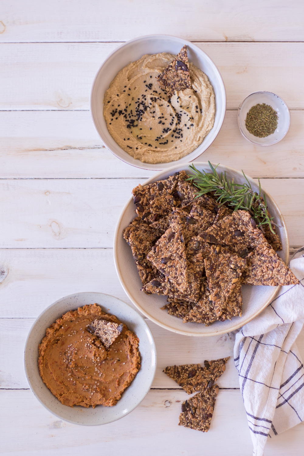 Gluten-free seed crackers with rosemary - plant-based, vegan, gluten free, refined sugar free - heavenlynnhealthy.com