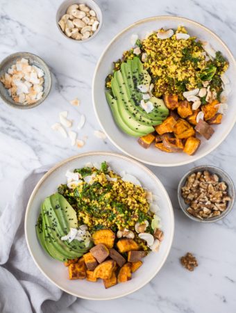 Hormone Balancing Bowl - plant-based, vegan, gluten free, refined sugar free - heavenlynnhealthy.com