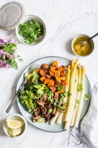 Spring Asparagus Bowl - plant-based, vegan, gluten free, refined sugar free - heavenlynnhealthy.com