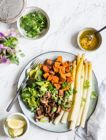 Spring Asparagus Bowl - plant-based, vegan, gluten free, refined sugar free - heavenlynnhealthy.com