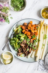 Spring Asparagus Bowl - plant-based, vegan, gluten free, refined sugar free - heavenlynnhealthy.com