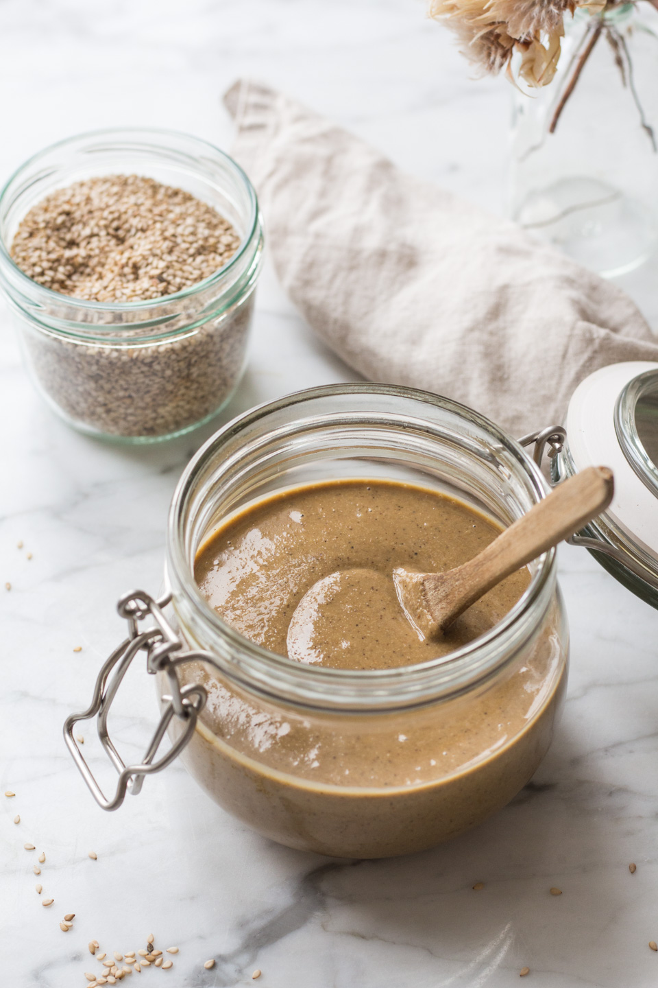 Homemade tahini Homemade tahini