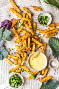 20-minute kohlrabi fries