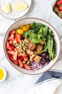 Summer strawberry panzanella (Tuscan-inspired bread salad)