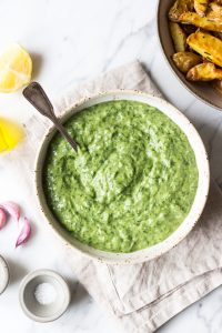 Plant-based German “Green Sauce”